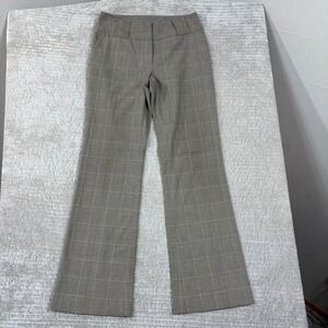 Area NYC Bleecker Trouser Plaid Wide Leg Pants Brown Orange DLAE1805 Size 2